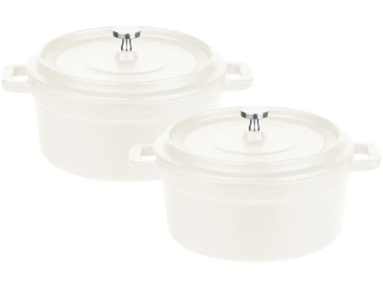 2 gietijzeren mini serveerpannen<GSW Clearance