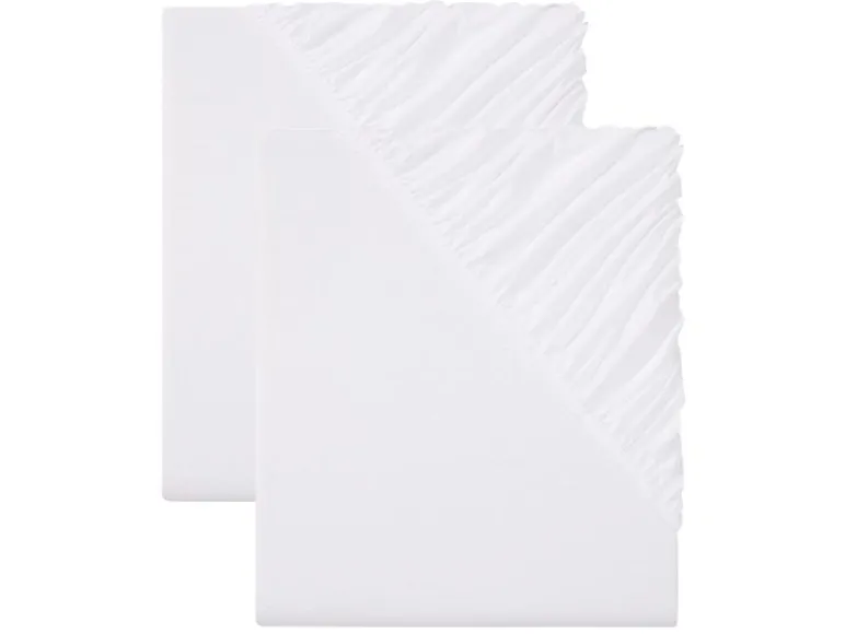 2 jersey hoeslakens 180-200 x 200 cm<LIVARNO home Discount