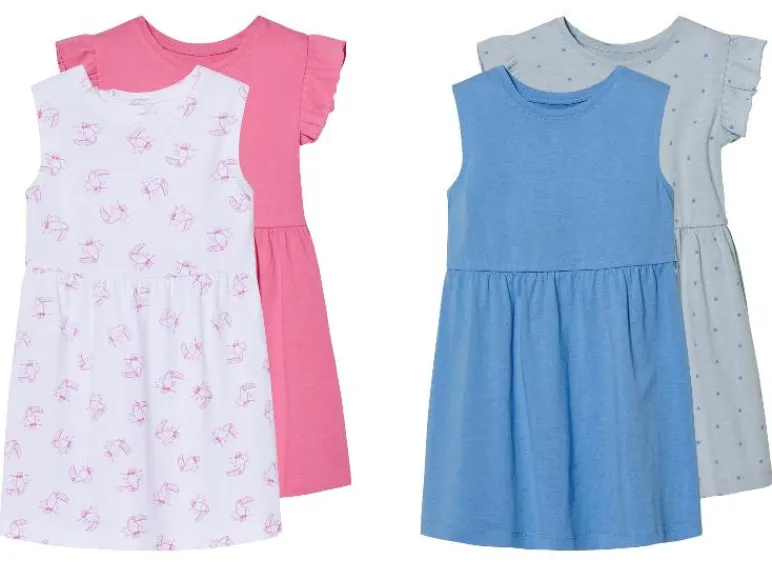 2 kinder jurken<lupilu® Outlet