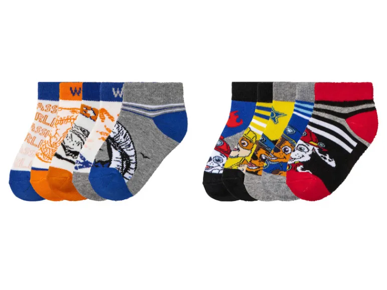 5 paar jongens sneakersokken< Clearance