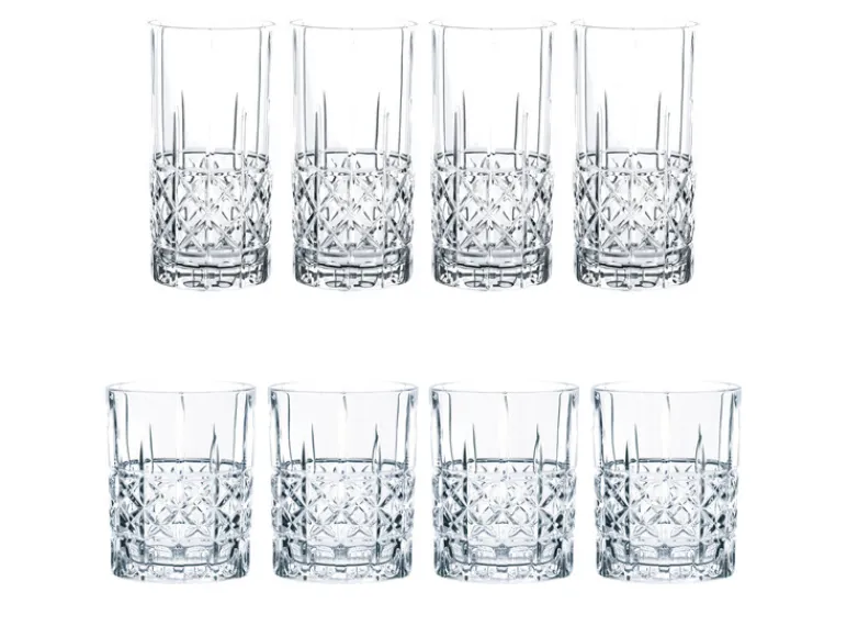 4 whiskyglazen of 4 long drink glazen<SPIEGELAU Sale