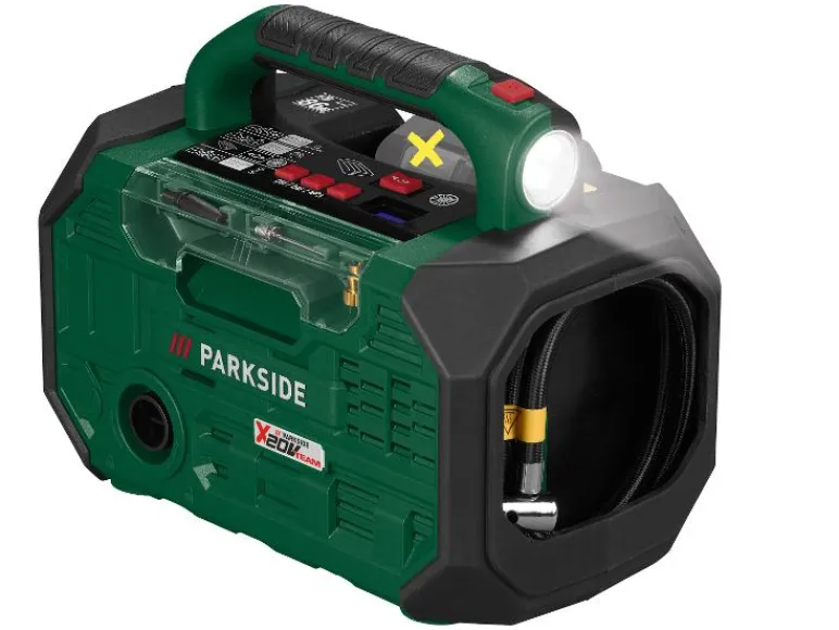 Accu-compressor en -luchtpomp 20 V met accu en lader<PARKSIDE® New