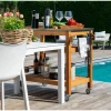 Bijzettafel met RVS blad<dobar