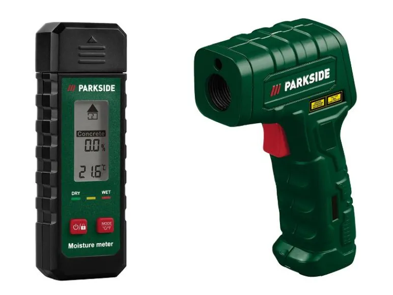 Bouw-/houtvochtmeter of infraroodthermometer<PARKSIDE® New