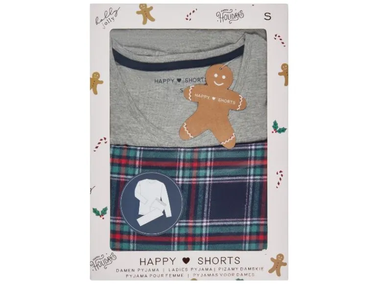 Dames pyjama in cadeauverpakking<Happy Shorts Best