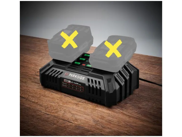 Dubbele acculader 20 V - 4,5 A<PARKSIDE® New