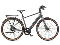 E-bike City UH220 titaniumgrijs 28"<TELEFUNKEN New