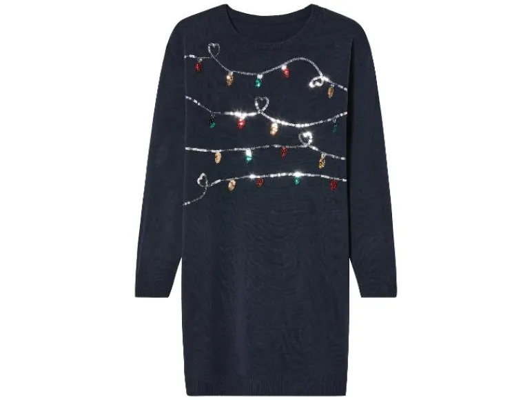 Feestelijk gebreid meisjesjurkje<pepperts!® Hot