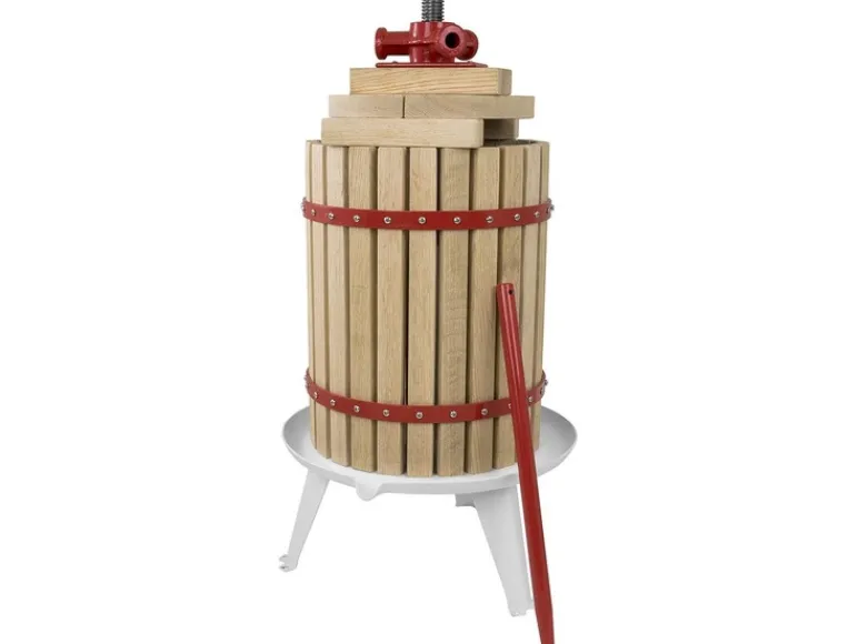 fruitpers, 6, 12, 18 of 30 liter, mechanisch, met stalen spindel<Güde Discount