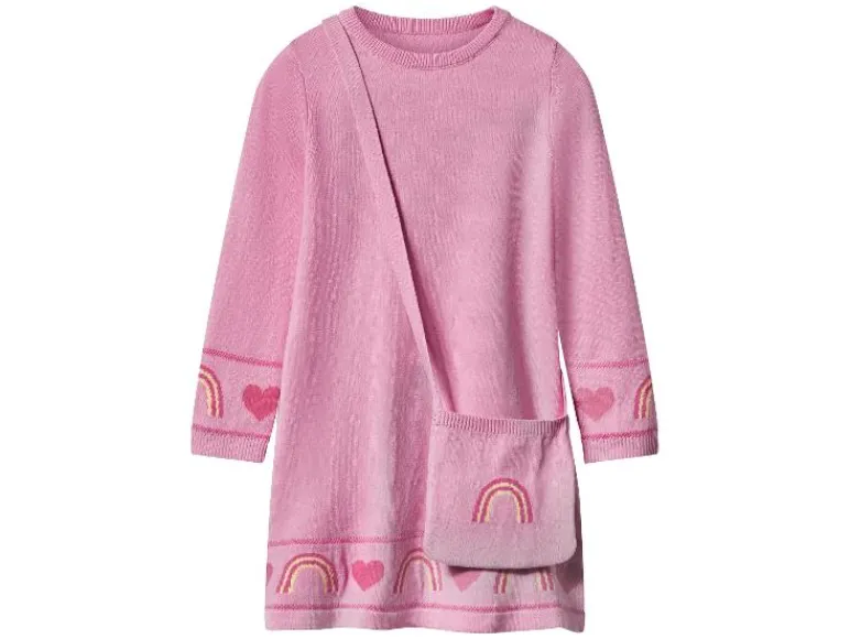 Gebreide kinder jurk met tasje<lupilu® Online