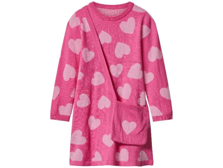 Gebreide kinder jurk met tasje<lupilu® Online