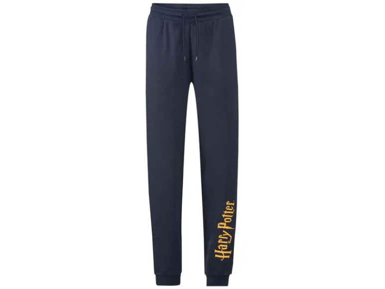 Heren joggingbroek met print op het been< Online