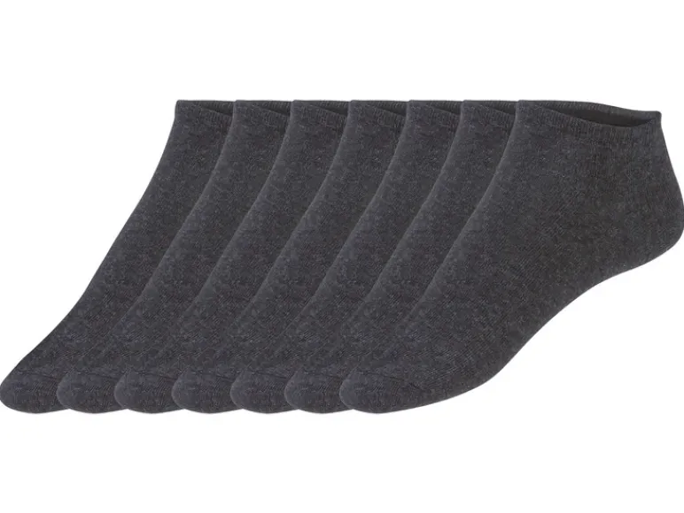 Heren sneaker-sokken, 7 paar, huidvriendelijk en ademend<Nur Der