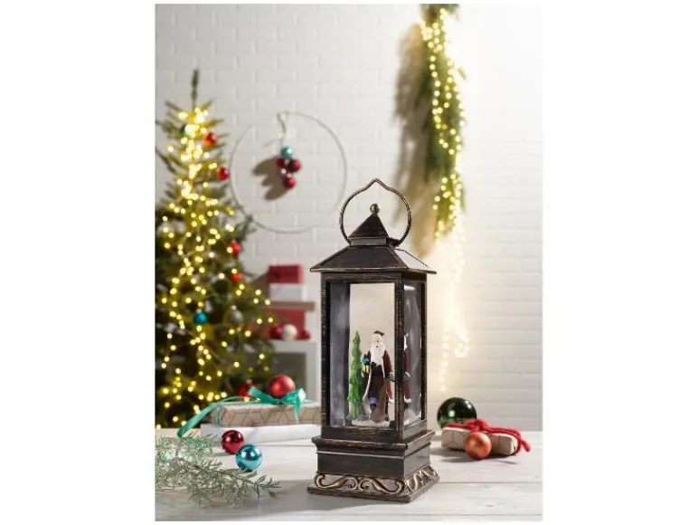 Kerstlantaarn met sneeuweffect<LIVARNO home Online