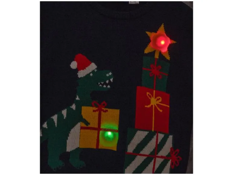Kinder kersttrui met lampjes<lupilu® Outlet