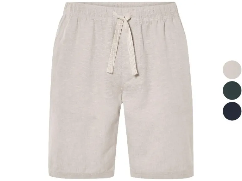 Korte linnen heren broek<LIVERGY® Best