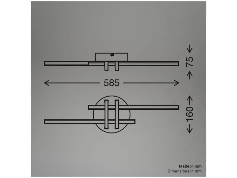 LED-plafondlamp<Briloner Online