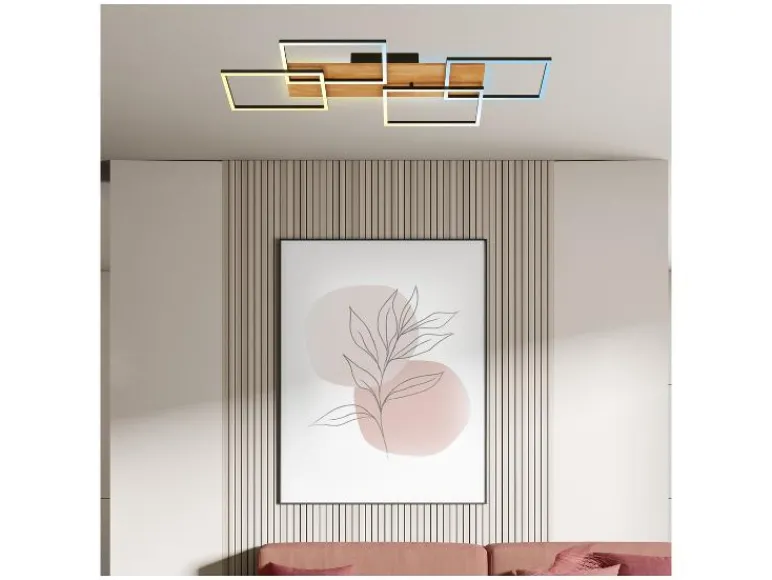 LED-plafondlamp met backlight<Briloner Outlet