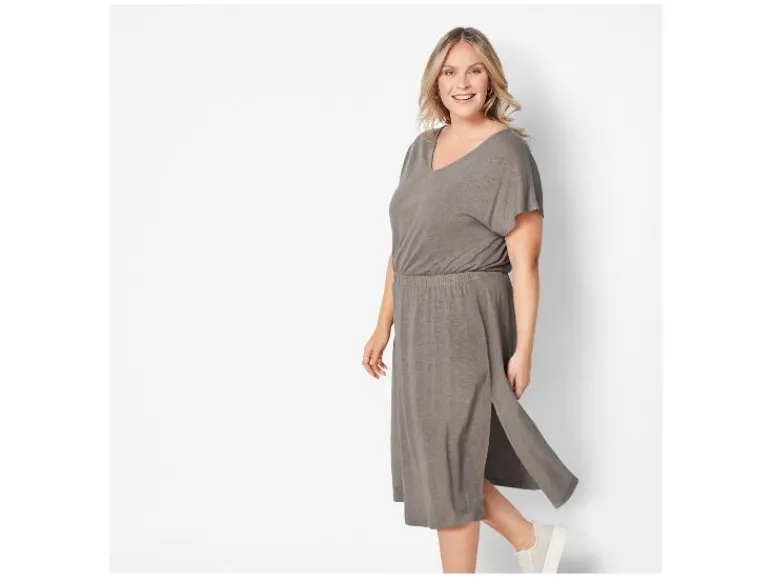 Linnen damesjurk<esmara® Clearance