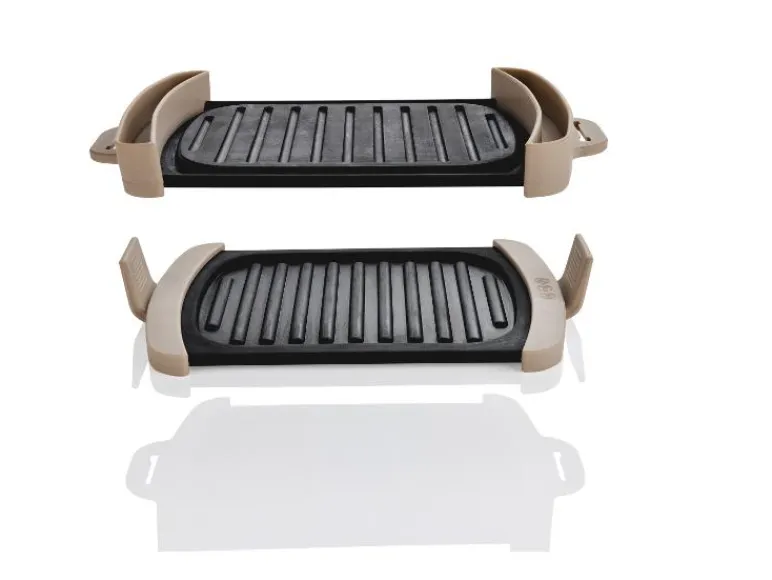 Magnetron grillplaten 2-delig<LIVARNO home Best