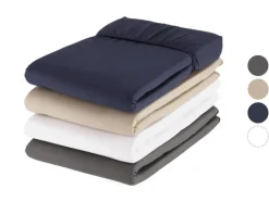 Percale hoeslaken 90-100 x 200 cm<LIVARNO home Discount