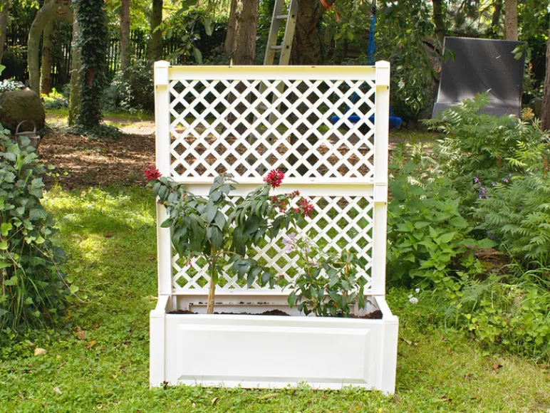 Plantenbak met klimrek<KHW Clearance