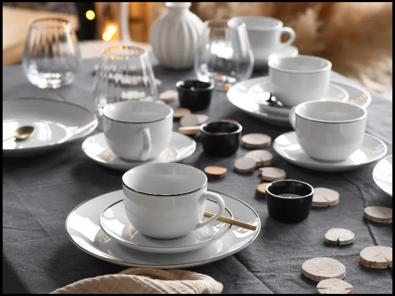 Serviesset Luna Black Line<Creatable Online