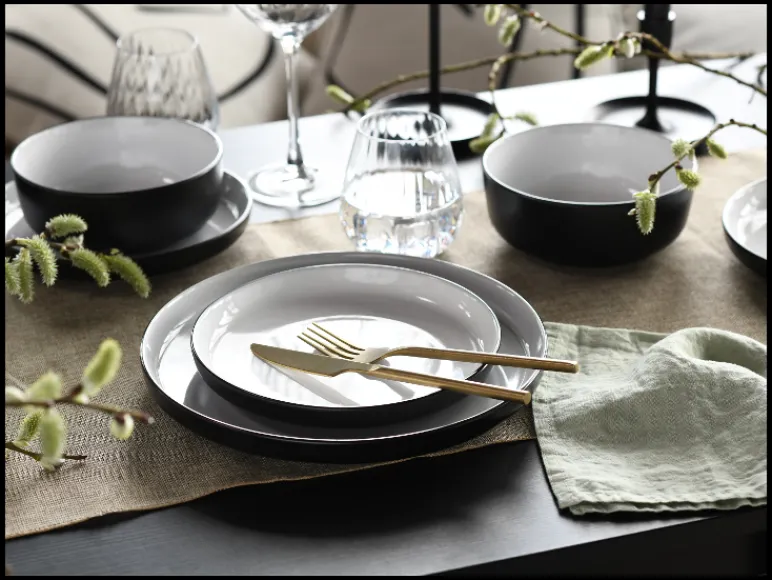 Serviesset Nordic Cool Black<Creatable Outlet