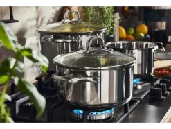 Set van 3 RVS kookpannen<SILVERCREST® Online