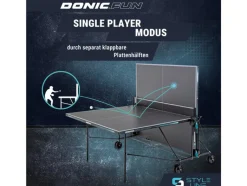 Tafeltennistafel STYLE 600 Outdoor<DONIC New