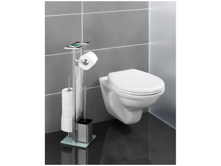 Toiletrolhouder met toiletborstel Debar<Wenko