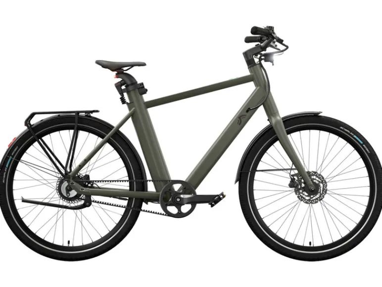 Urban E-bike Olive Green 2.0 X riemaandrijving<CRIVIT Sale
