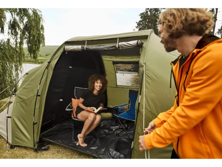 Verduisterende 4-persoons tent<CRIVIT Discount