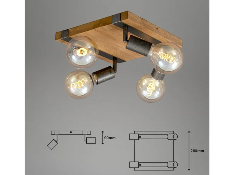 Wand- en plafondlamp<Briloner Hot